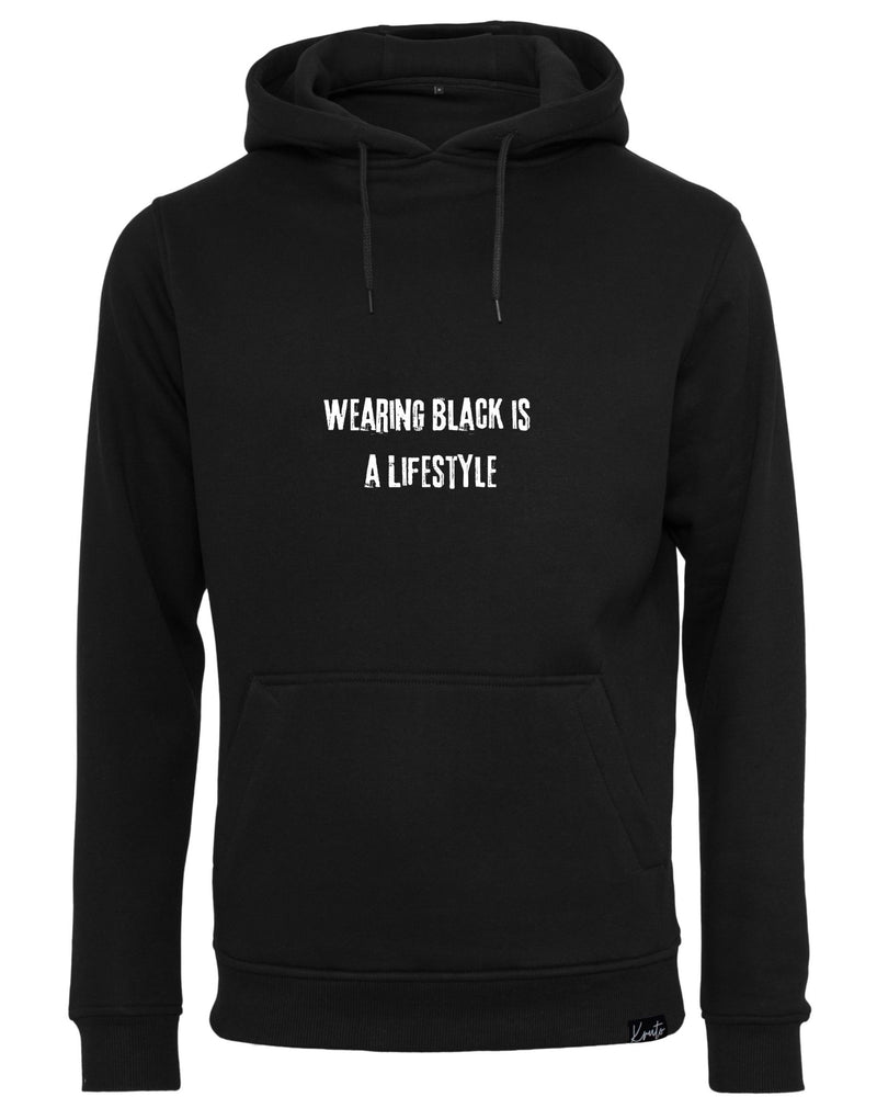 WEARING BLACK IS A LIFESTYLE HOODIE